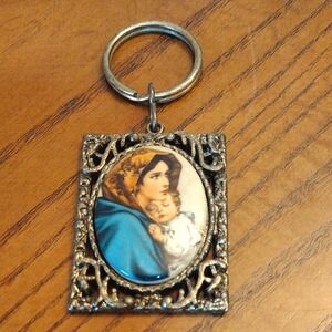 The Madonna of the Streets Religious Key Ring